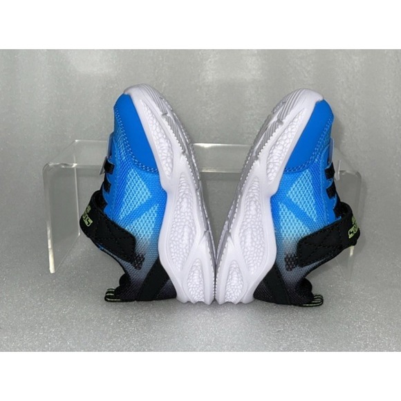 S Lights By Skechers Meteor Krendox Sneakers Stretch Laces Toddler Boy Size 6 - Picture 14 of 17